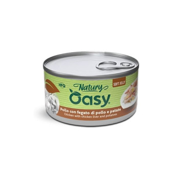 OASY Cat Adult Natury Chicken Con Fegato E Patate Soft Jelly - 85GR - 