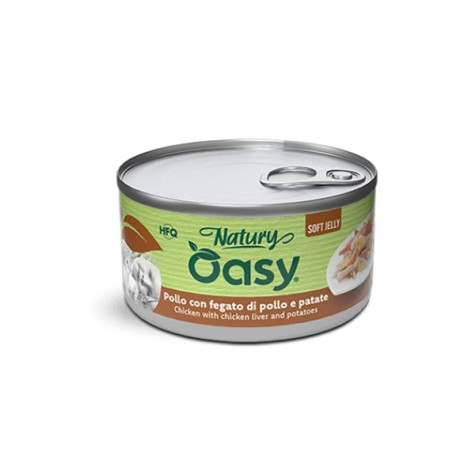 OASY Cat Adult Natury Chicken Con Fegato E Patate Soft Jelly - 150GR - 