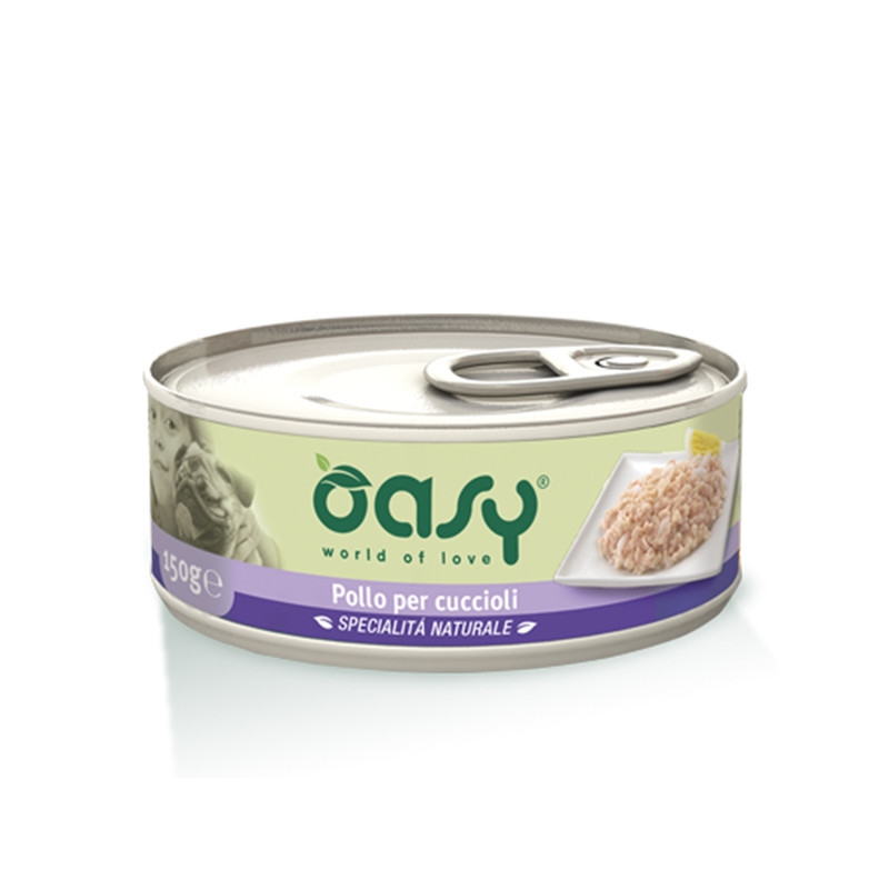 OASY Specialità Naturale Pollo per Cuccioli - 150GR OASY Specialità Naturale Pollo per Cuccioli - 150GR