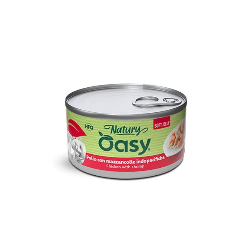 OASY Cat Adult Natury Hähnchen Con Mazzancolle Soft Jelly - 85GR OASY Cat Adult Natury Hähnchen Con Mazzancolle Soft Jelly - 85GR