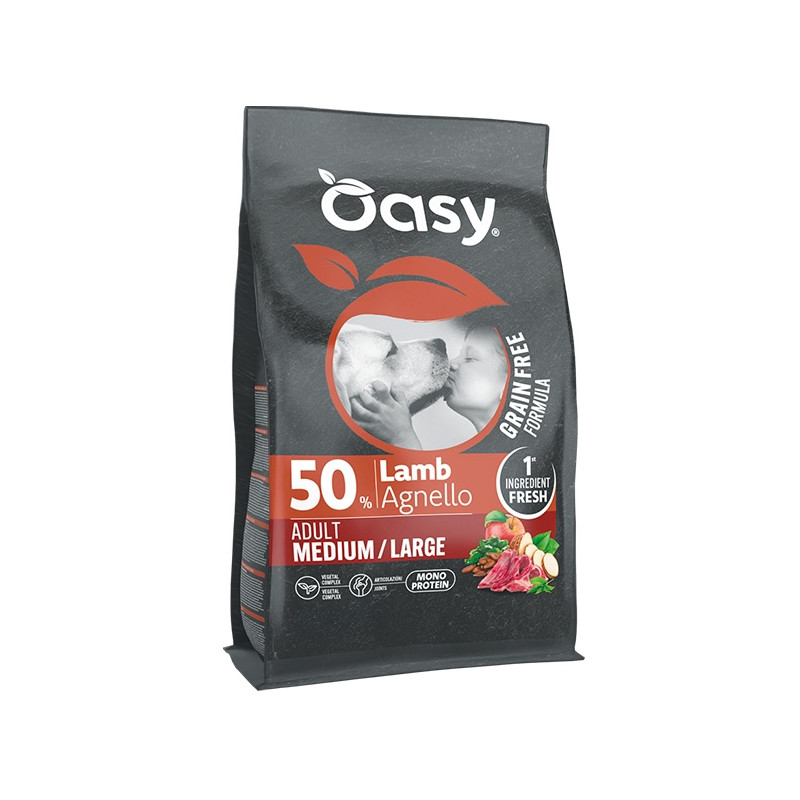OASY Grain Free Formula Dog Adult Medium & Large con Agnello - 10KG OASY Grain Free Formula Dog Adult Medium & Large con Agnello - 10KG
