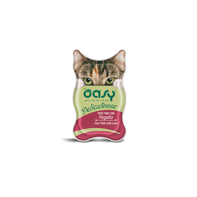 OASY Cat Adult Delicatesse Paté Fine Con Fegato - 85GR OASY Cat Adult Delicatesse Paté Fine Con Fegato - 85GR