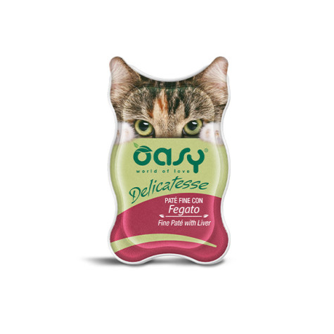 OASY Cat Adult Delicatesse Paté Fine Con Fegato - 85GR - 