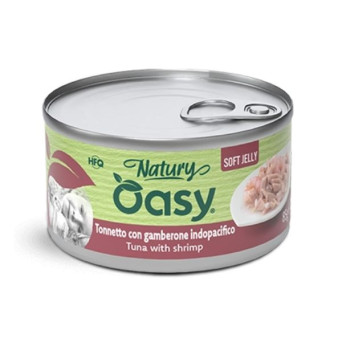 OASY Cat Adult Natury Tonnetto Con Gamberone Soft Jelly - 85GR -