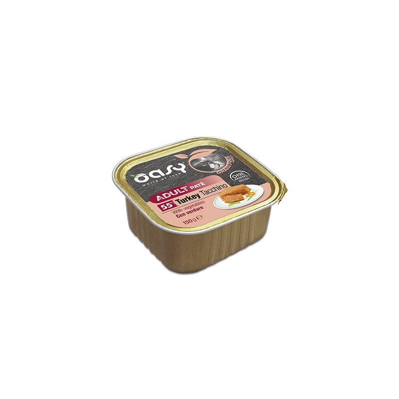OASY Dog Adult Grain Free Pâté Turkey E Verdure - 150GR OASY Dog Adult Grain Free Pâté Turkey E Verdure - 150GR