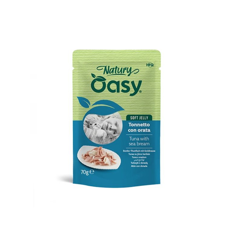 OASY Cat Natury Tonnetto Con Orata Soft Jelly - 70GR OASY Cat Natury Tonnetto Con Orata Soft Jelly - 70GR