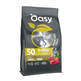 OASY Grain Free Dog Adult Small&Mini con Bufalo - 800GR - 