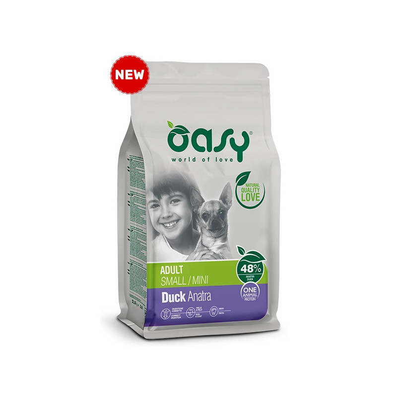 OASY One Animal Protein Adult Small & Mini con Canard - 800GR OASY One Animal Protein Adult Small & Mini con Canard - 800GR