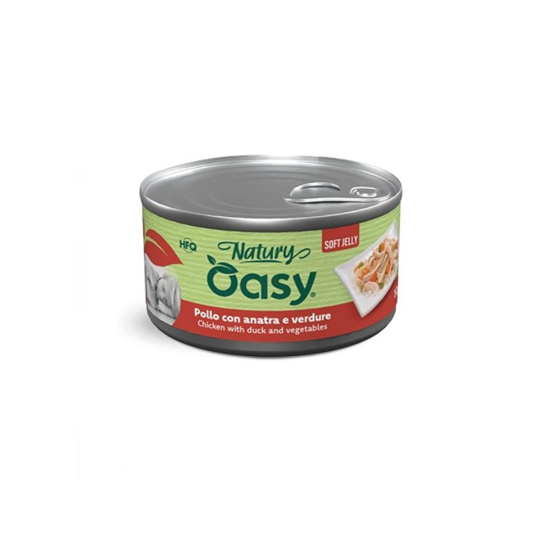 OASY Dog Natury Poulet Con Canard E Verdure Soft Jelly - 150GR