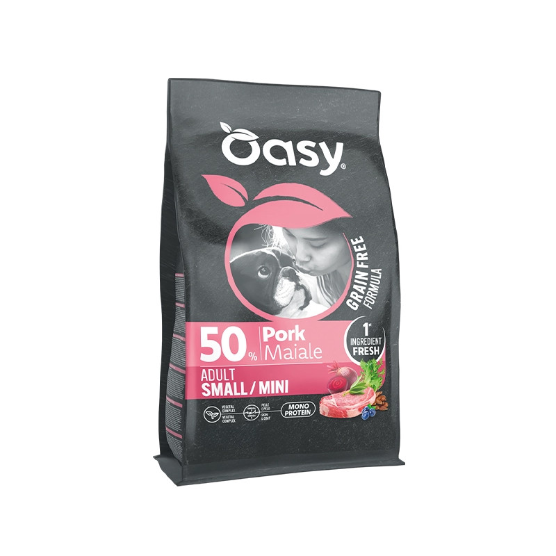 OASY Grain Free Formula Dog Adult Small & Mini con Schwein - 800GR OASY Grain Free Formula Dog Adult Small & Mini con Schwein - 800GR