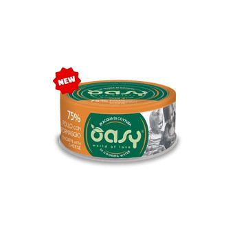 OASY More Love Poulet con Formaggio in Acqua di Cottura - 70GR -