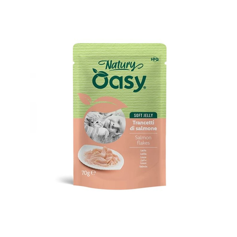 OASY Cat Adult Natury Trancetti di Saumon Soft Jelly - 70GR OASY Cat Adult Natury Trancetti di Saumon Soft Jelly - 70GR