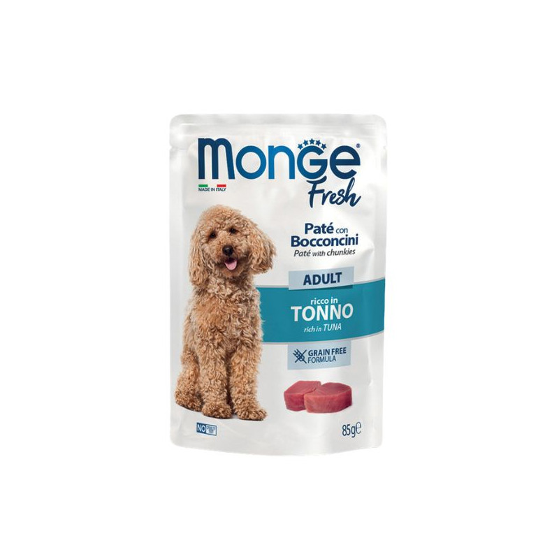 MONGE Fresh Pâté Dog Adult al tonno - 85GR MONGE Fresh Pâté Dog Adult al tonno - 85GR
