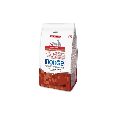 MONGE Natural Superpremium Mini Puppy & Junior Agneau e Riso - 7,50KG - 