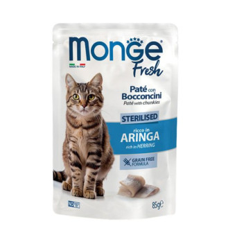 MONGE Pâté Fresh Cat Adult Sterilised all' Aringa - 85GR - 