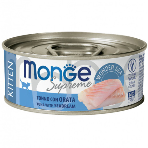 MONGE Supreme Kitten Cat Thon con Dorade - 80GR - 