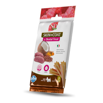 Farmina Natural & Delicious Adult Mini Quinoa Dental Treat Skin Coat Cervo - 60GR - 