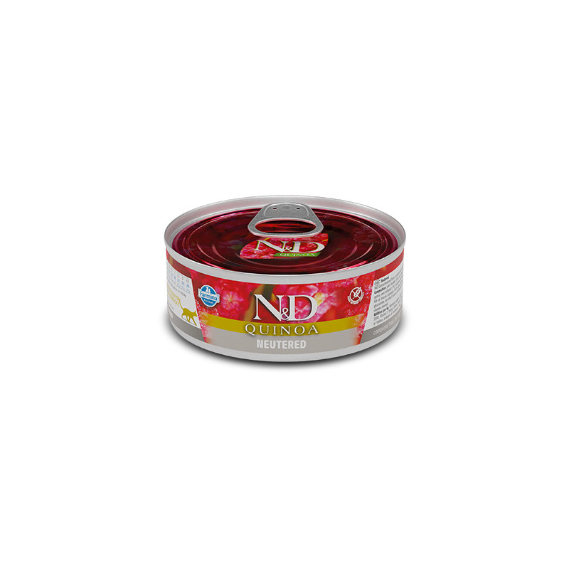 Farmina Natural & Delicious Cat Quinoa Neutered Maiale - 80GR Farmina Natural & Delicious Cat Quinoa Neutered Maiale - 80GR