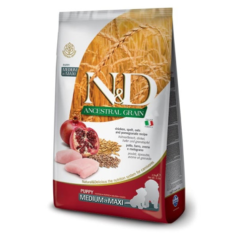 Farmina Natural & Delicious Ancestral Grain Puppy Medium & Maxi con Pollo e Melograno - 2,50KG - 