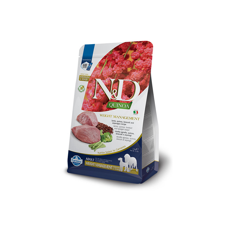 Farmina Natural & Delicious Medium & Maxi Quinoa Weight Management - 2,50KG Farmina Natural & Delicious Medium & Maxi Quinoa Weight Management - 2,50KG