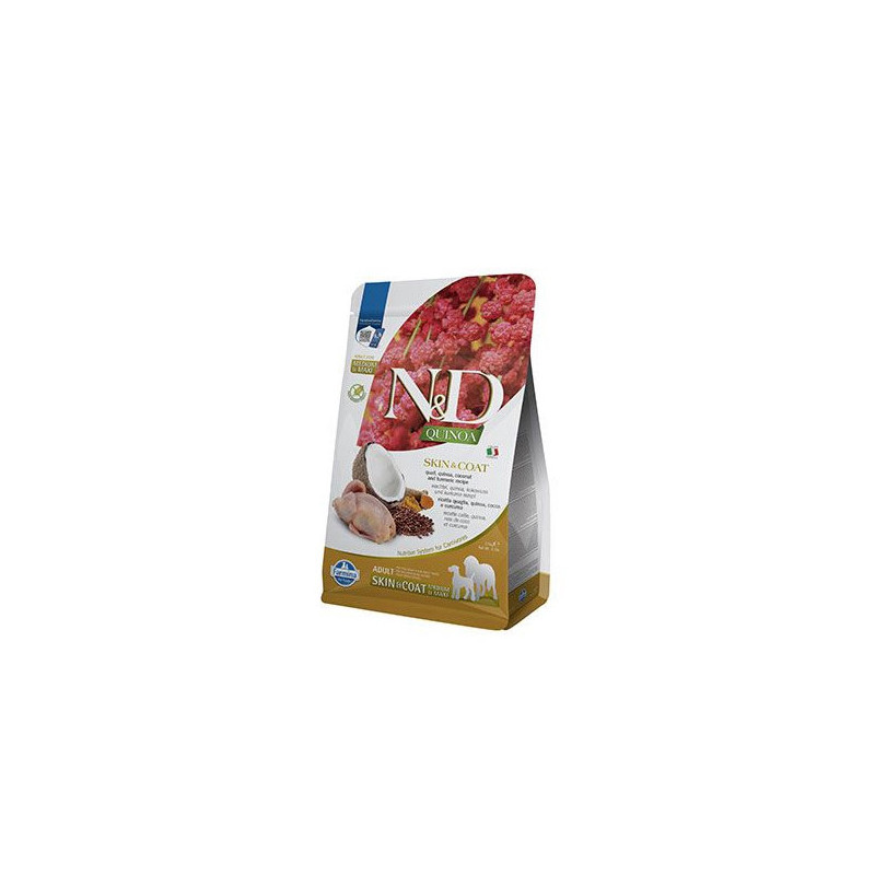 Farmina Natural & Delicious Medium Maxi Quinoa Skin & Coat Quaglia Cocco e Curcuma Grain Free - 2,50KG