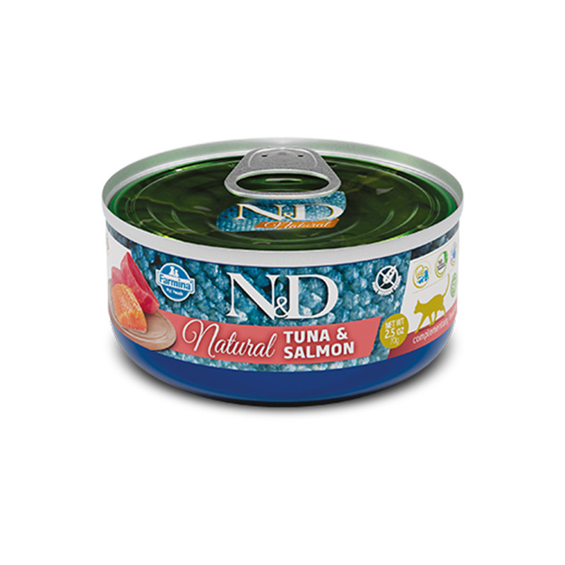 Farmina Natural & Delicious Natural Tonno & Salmone - 80GR Farmina Natural & Delicious Natural Tonno & Salmone - 80GR