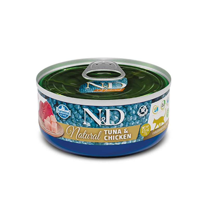 Farmina Natural & Delicious Natural Tonno & Pollo - 140GR Farmina Natural & Delicious Natural Tonno & Pollo - 140GR