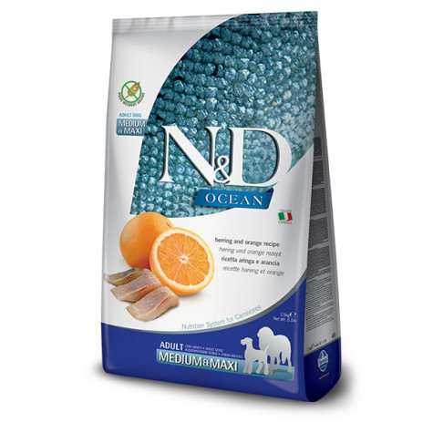 Farmina Natural & Delicious Ocean Adult Medium & Maxi con Aringa e Arancia - 12KG -