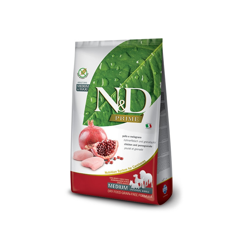 Farmina Natural & Delicious Prime Medium Maxi Adult Pollo e Melograno - 12KG Farmina Natural & Delicious Prime Medium Maxi Adult Pollo e Melograno - 12KG