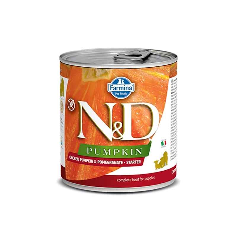 Farmina Natural & Delicious Pumpkin Starter con Pollo, Melograno e Zucca - 285GR Farmina Natural & Delicious Pumpkin Starter con Pollo, Melograno e Zucca - 285GR