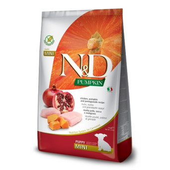 Farmina Natural & Delicious Pumpkin Puppy Mini con Pollo, Zucca e Melograno - 7KG - 