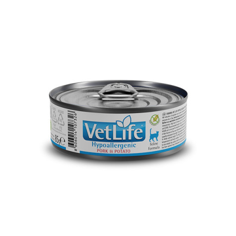 Farmina Vet Life Hypoallergenic Cat Maiale e Patate - 85GR -