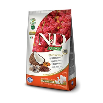 Farmina Natural & Delicious All Breed Quinoa Skin & Coat Aringa Grain Free - 7KG - 
