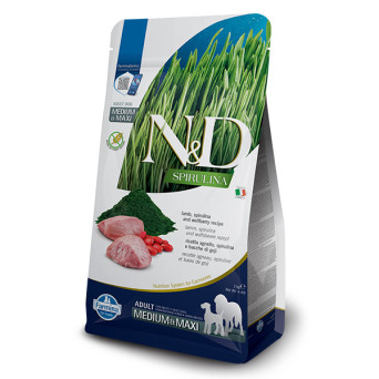 Farmina Natural & Delicious Spirulina Adult Medium & Maxi con Agnello, Spirulina e Bacche di Goji - 2KG - 