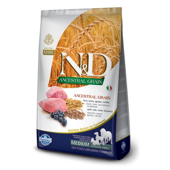 Farmina Natural & Delicious Ancestral Grain Adult Medium & Maxi con Agnello e Mirtillo - 2,50KG - 