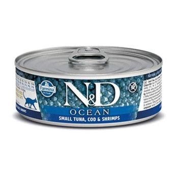 Farmina Natural & Delicious Ocean con Tonno, Calamaro e Gamberetto - 80GR - 