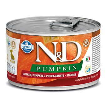 Farmina Natural & Delicious Pumpkin Starter Mini con Pollo, Melograno e Zucca - 140GR - 