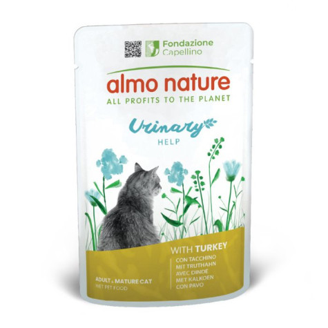 Almo Nature Cat Urinary Help with Turkey - GR - 