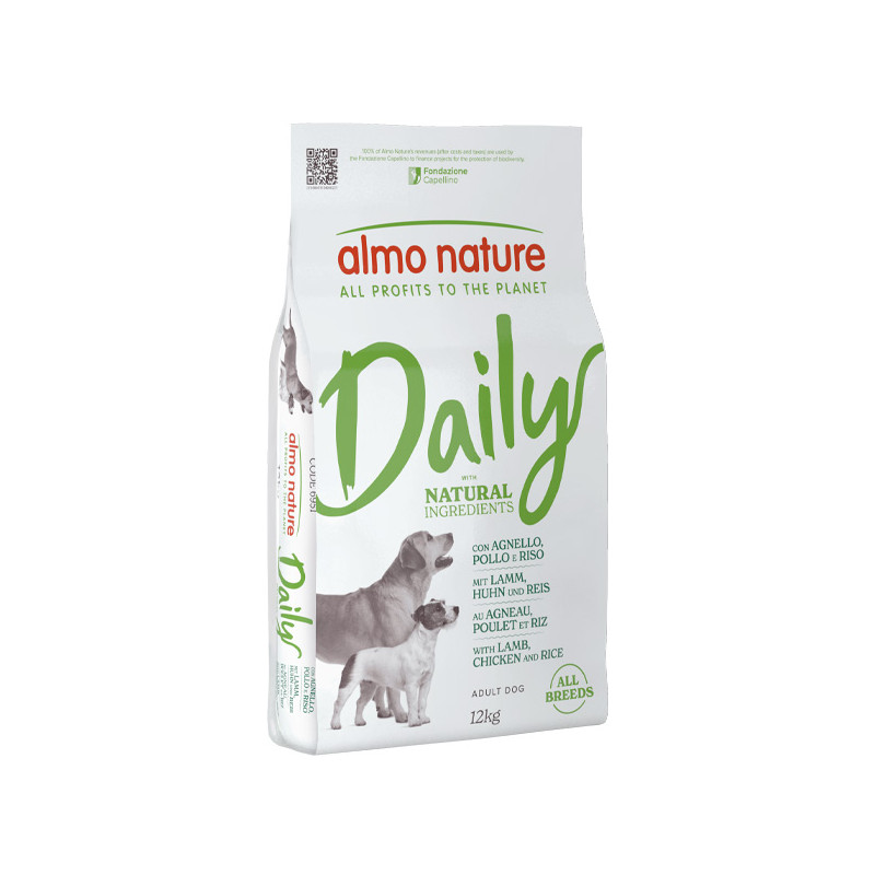 Almo Nature Daily Dog All Breeds Agnello Pollo Riso - 12KG