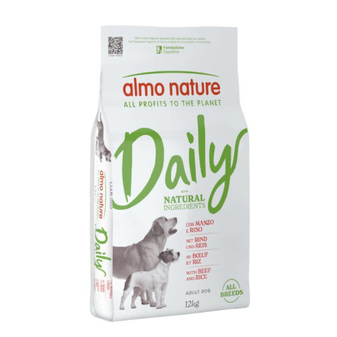 Almo Nature Daily Dog All Breeds Manzo Riso - 12KG -