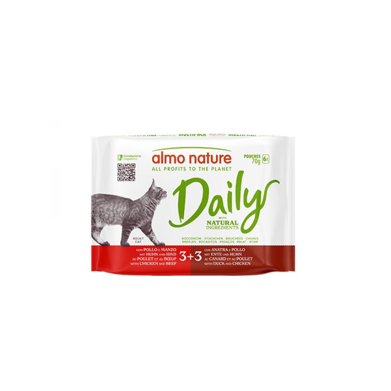 Almo Nature Daily Menu Cat Multipack Huhn Rind und Huhn Ente - Bustine da Gr. Almo Nature Daily Menu Cat Multipack Huhn Rind und Huhn Ente - Bustine da Gr.