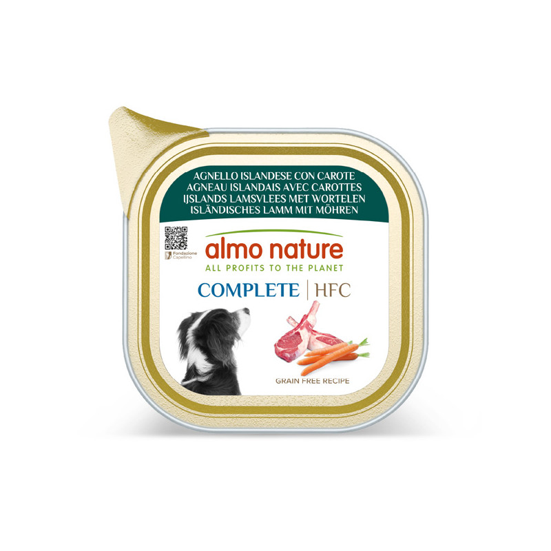 Almo Nature HFC Complete Agnello Islandese con Carote - 85GR Almo Nature HFC Complete Agnello Islandese con Carote - 85GR