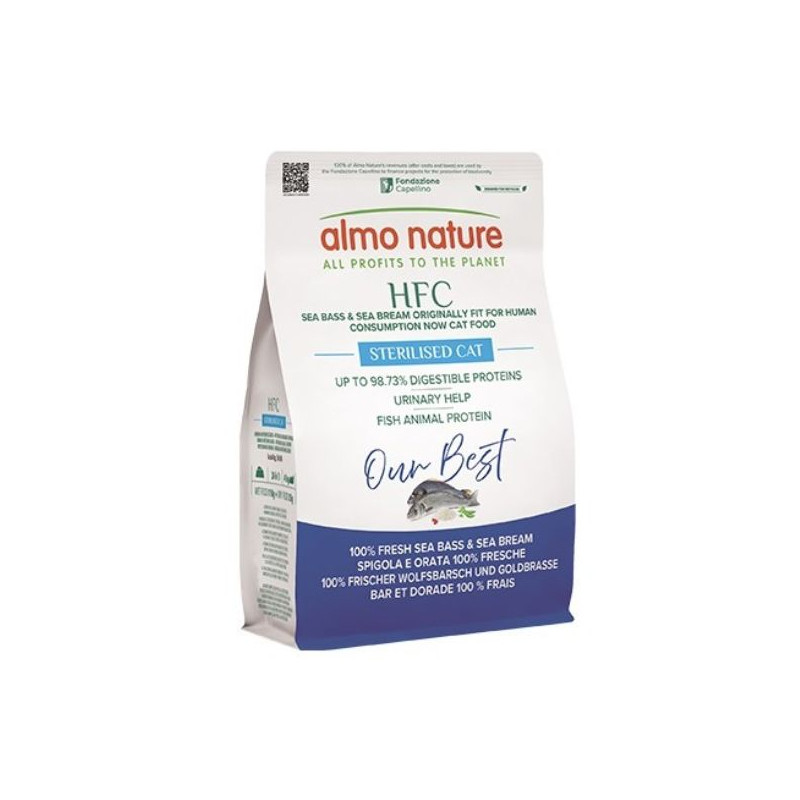 Almo Nature HFC Dry Cat Adult Sterilizzato Spigola E Orata - 300GR