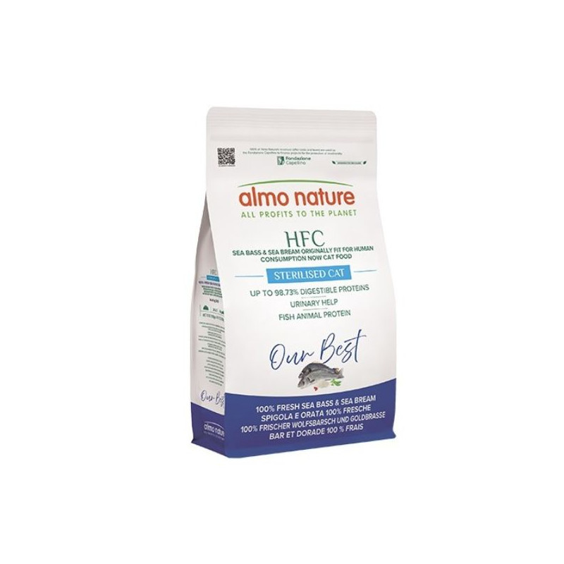 Almo Nature HFC Dry Cat Adult Sterilised Spigola And Orata - ,KG Almo Nature HFC Dry Cat Adult Sterilised Spigola And Orata - ,KG
