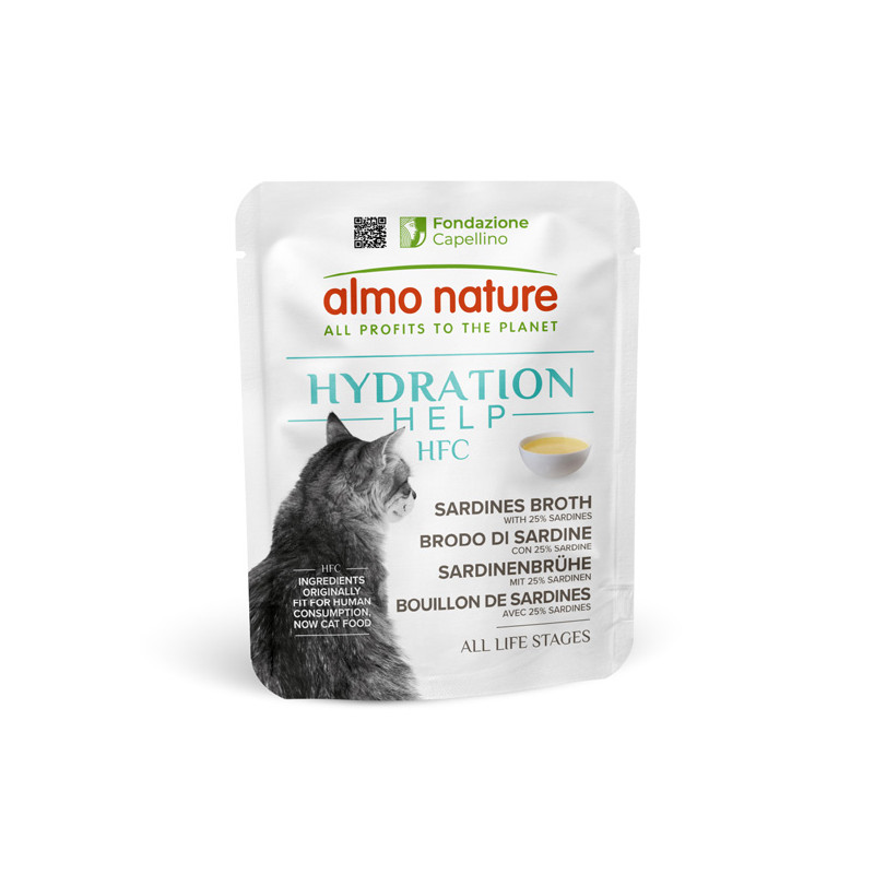 Almo Nature HFC Hydration Help Brodo di Sardine au Sardine - GR Almo Nature HFC Hydration Help Brodo di Sardine au Sardine - GR
