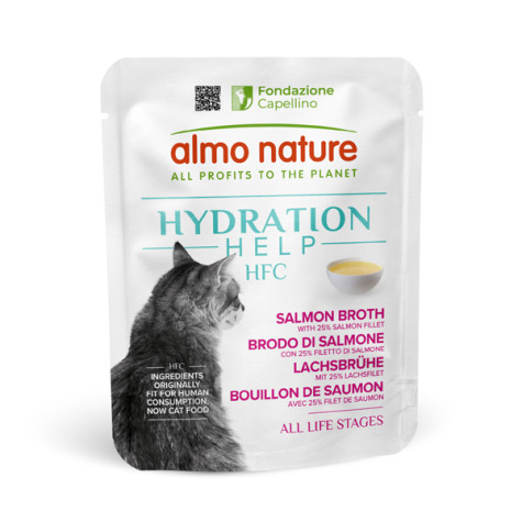 Almo Nature HFC Hydration Help Brodo di Lachs mit Filetti di Lachs - GR - 