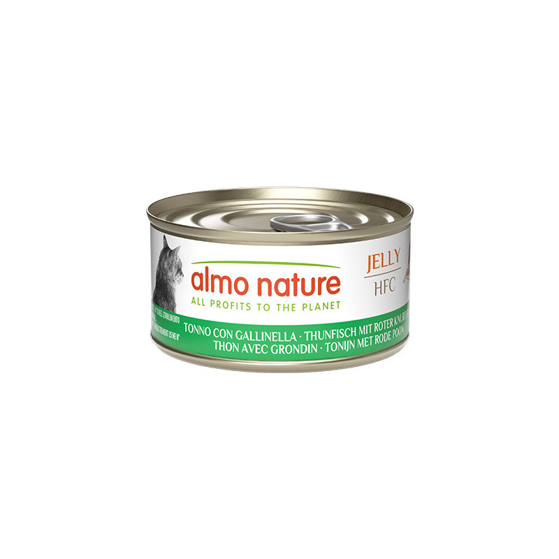 Almo Nature HFC Jelly Tuna With Gallinella Adult Cat - GR Almo Nature HFC Jelly Tuna With Gallinella Adult Cat - GR