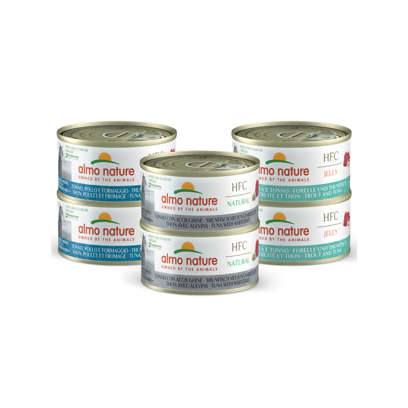 Almo Nature HFC Multipack Assorted Tuna Recipes - 6x70g Almo Nature HFC Multipack Assorted Tuna Recipes - 6x70g