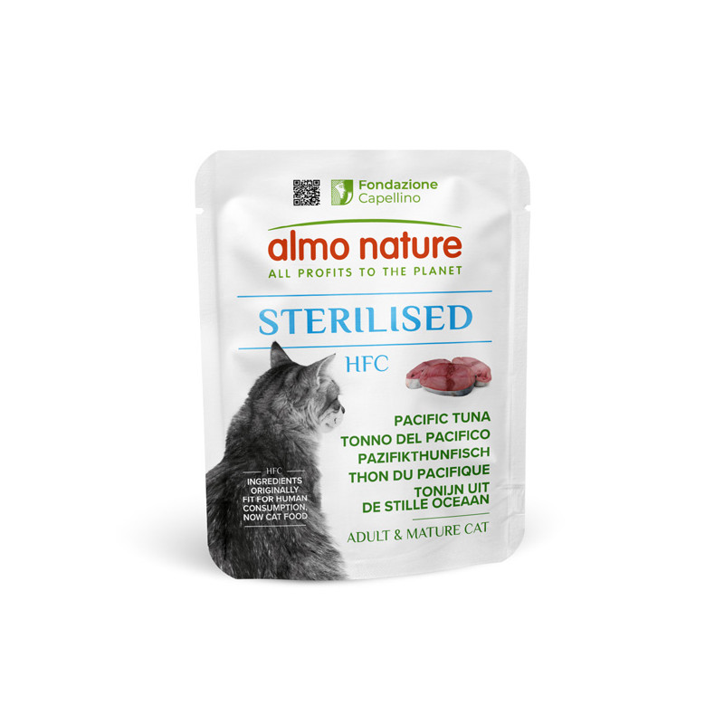 Almo Nature HFC Sterilised Tonno Del Pacifico Adult E Mature Cat - 50GR