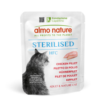 Almo Nature HFC Sterilised Filetto Di Pollo Adult E Mature Cat - 50GR - 